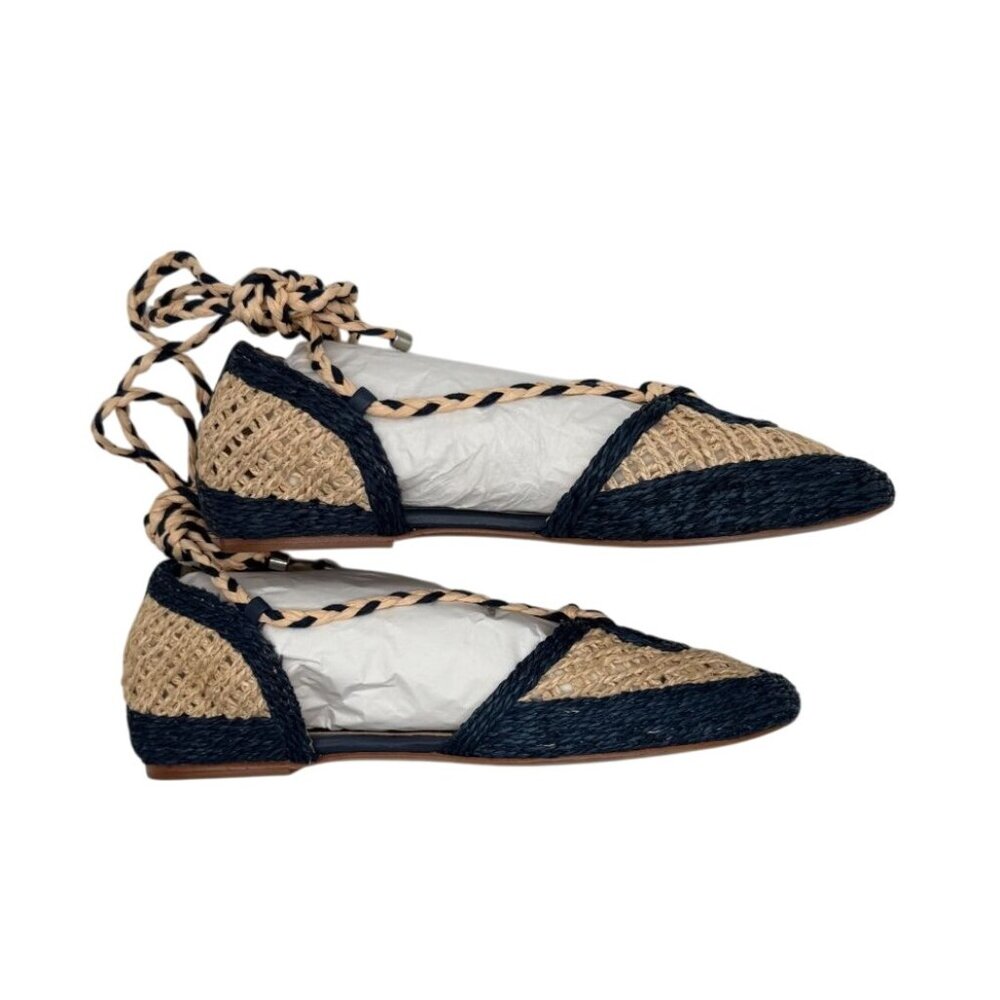 Schutz Jessel Flat Espadrille Sandals in Perla Nautico Blue NIB – Size 8 - Picture 9 of 10